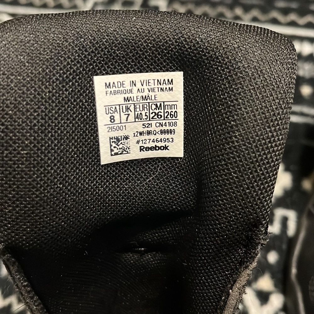 Black Reebok Mids - Picture 4 of 4